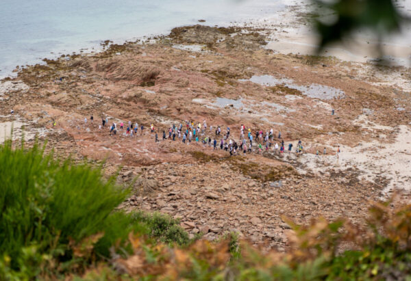 Tour of La Cotte de St Brelade in 2019, a geosite on the south-west coast of the Island.