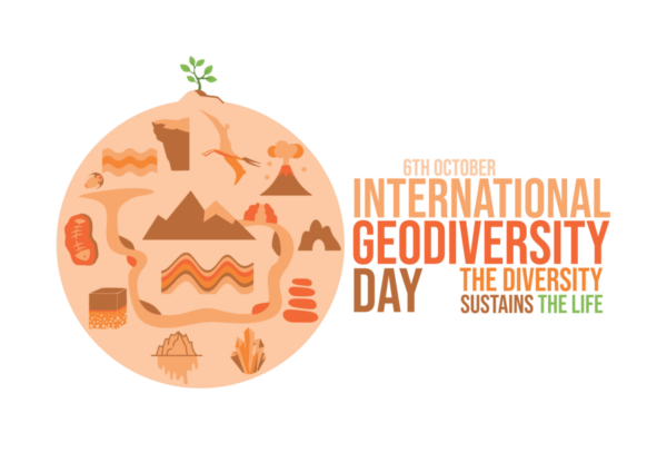 Logo saying international geodiversity day