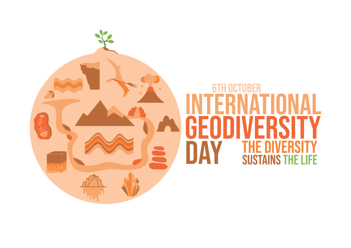 Logo saying international geodiversity day